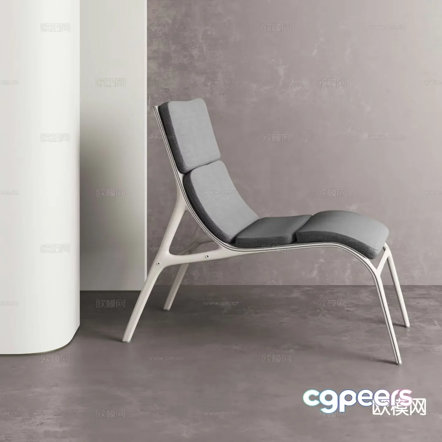 Modern lounge chair 3d model