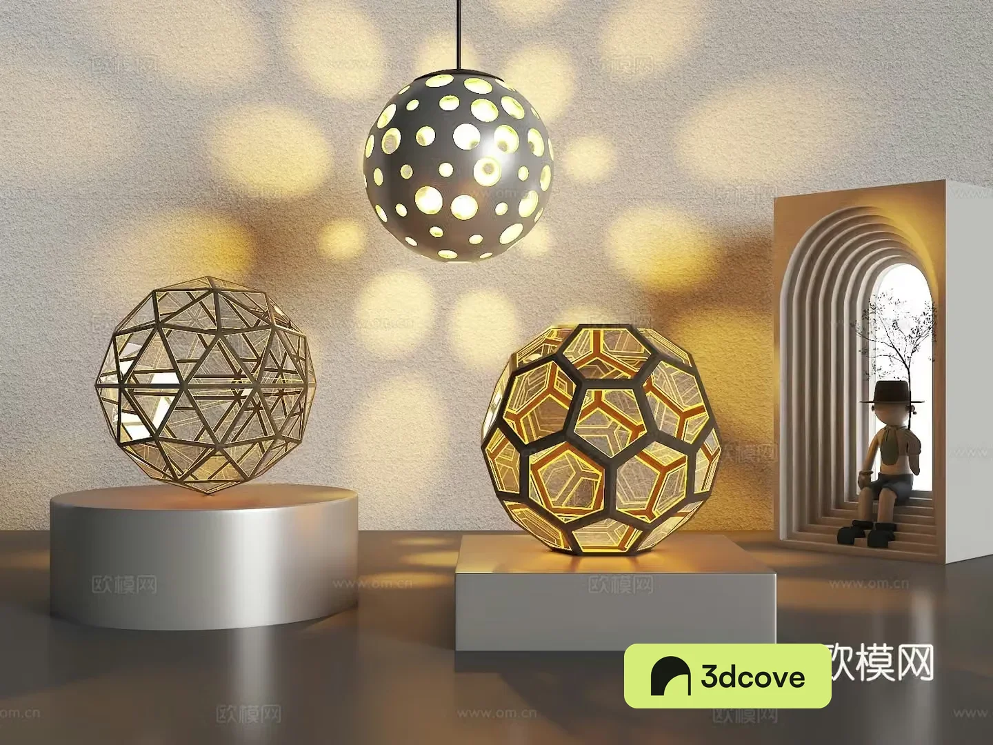Spherical abyss mirror Round abyss mirror Decorative ornaments Decorative round ornaments