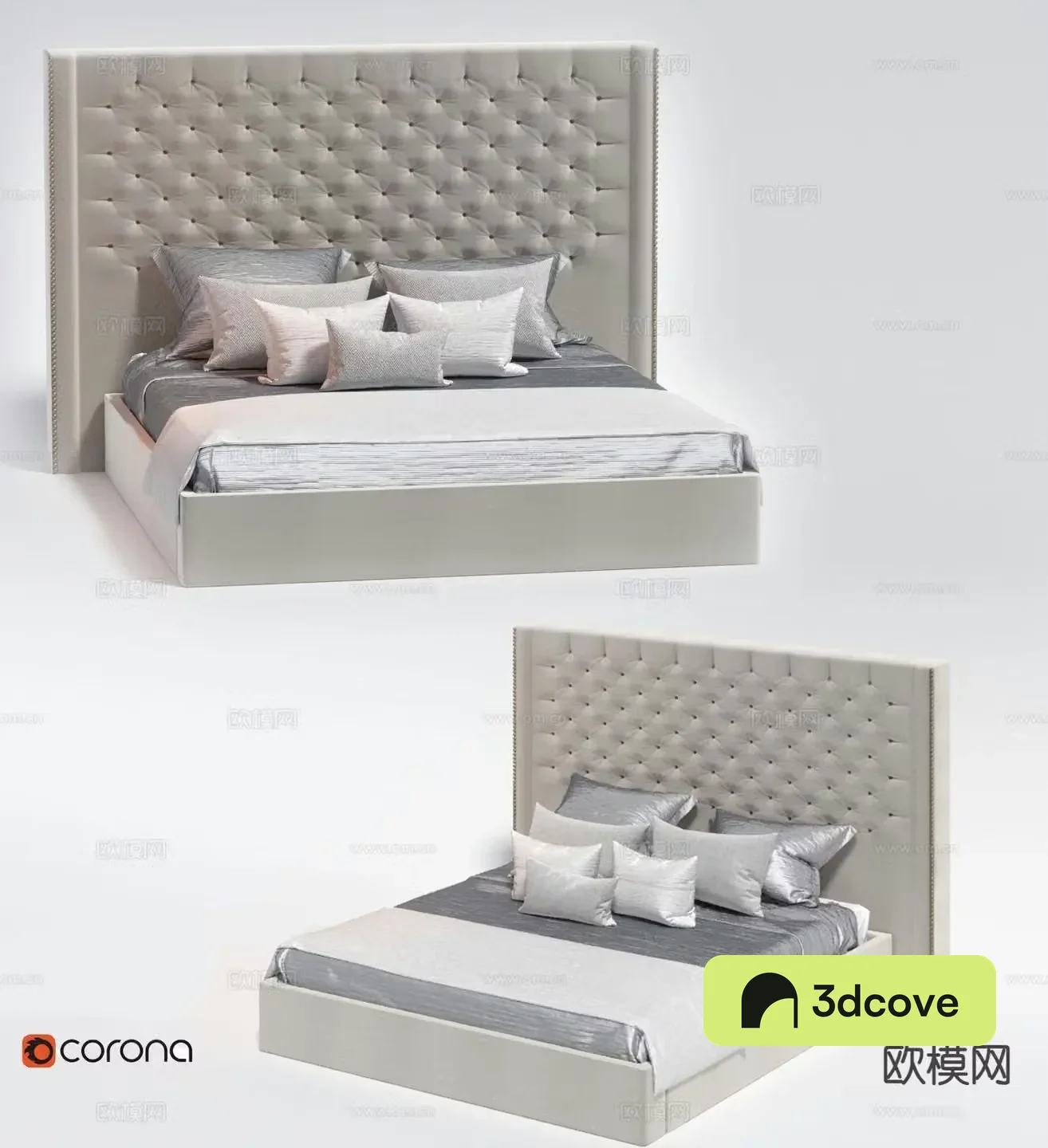 Modern double bed