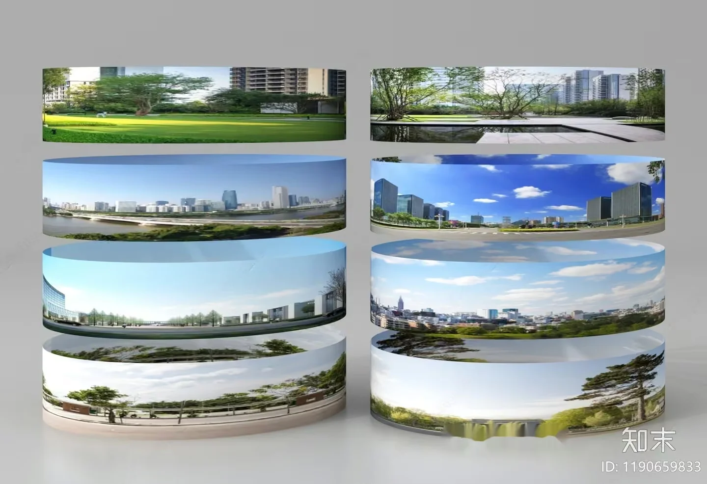 A Collection Of Cityscapes And Landscapes 3D Model – 2941 – VRAY Render
