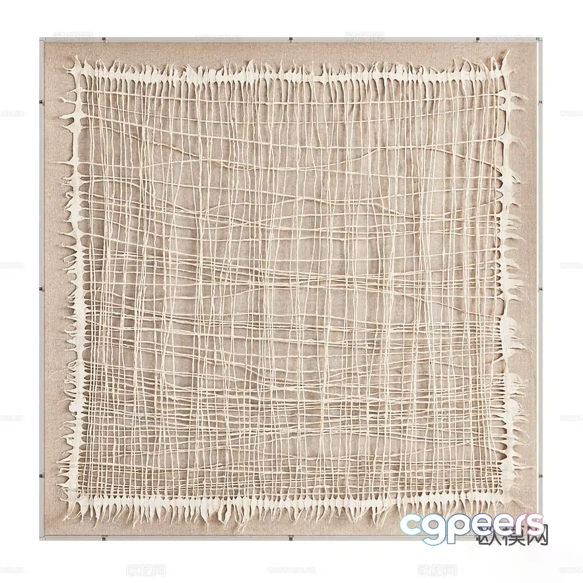 Square carpet 3d model