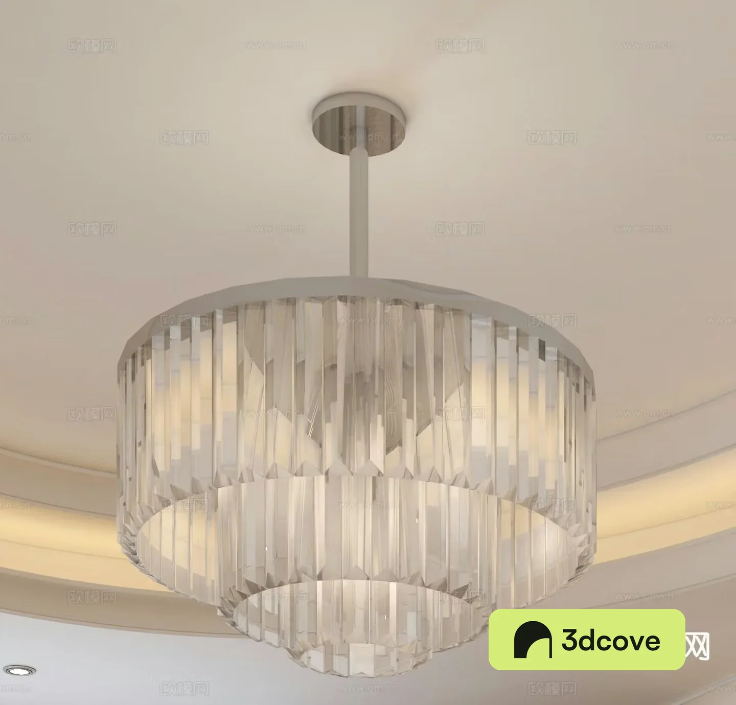 Modern crystal chandelier