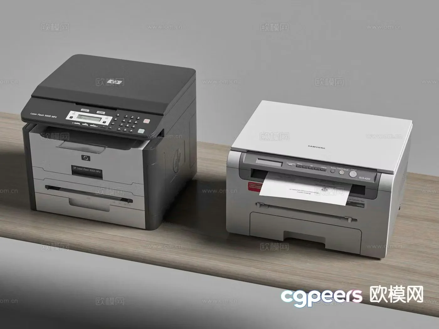 printer copier fax machine 3d model