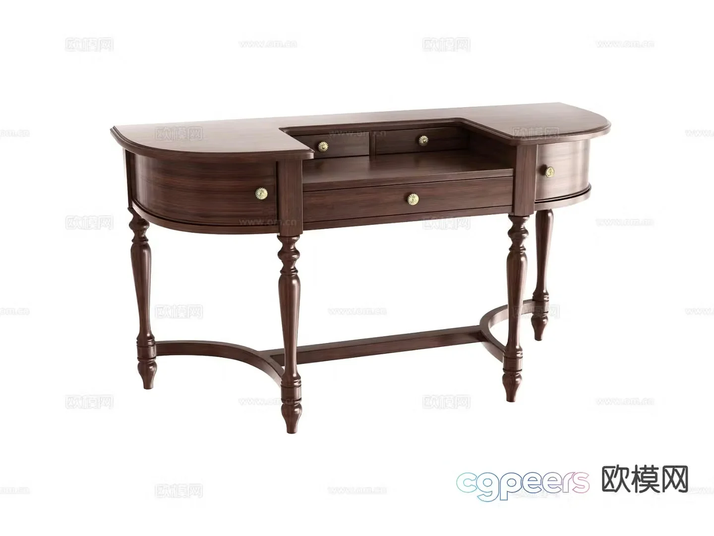 American dresser table 3d model