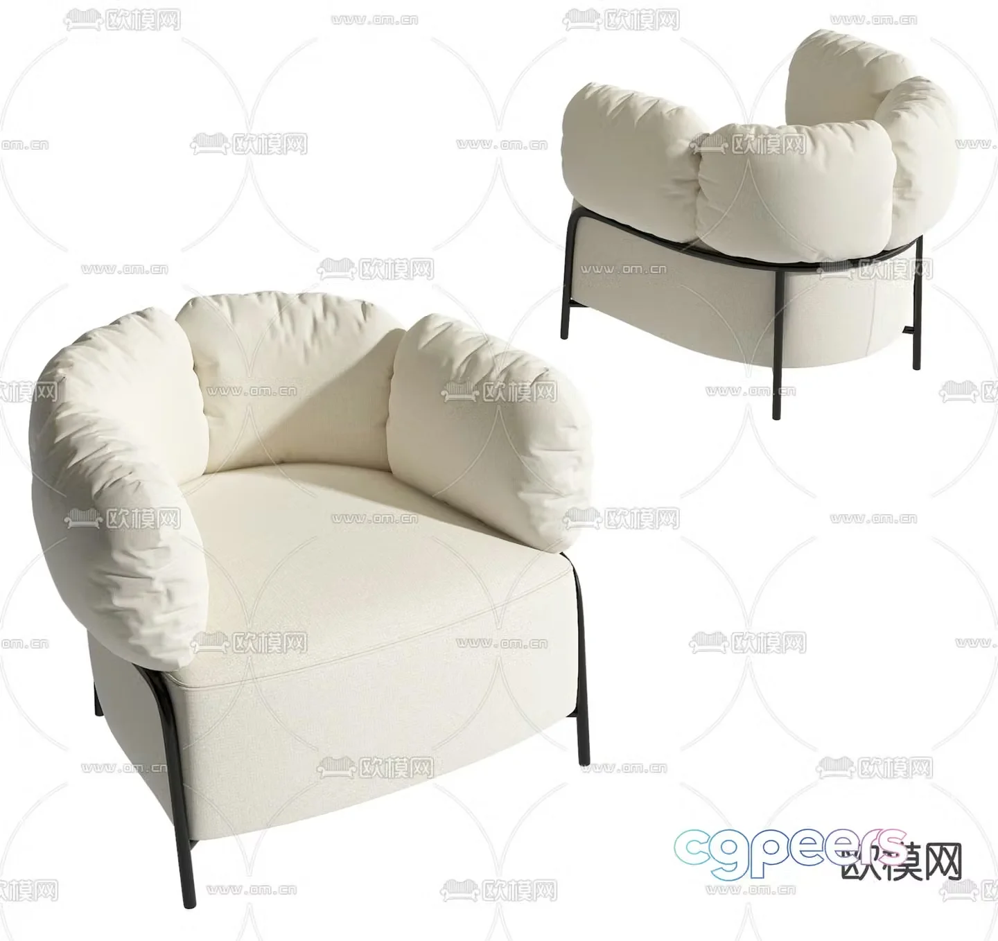 Sofa chair leisure chair 3d model