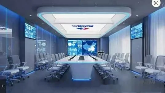 Conference Room With Large Table 3D Model – 7670 – CORONA Render