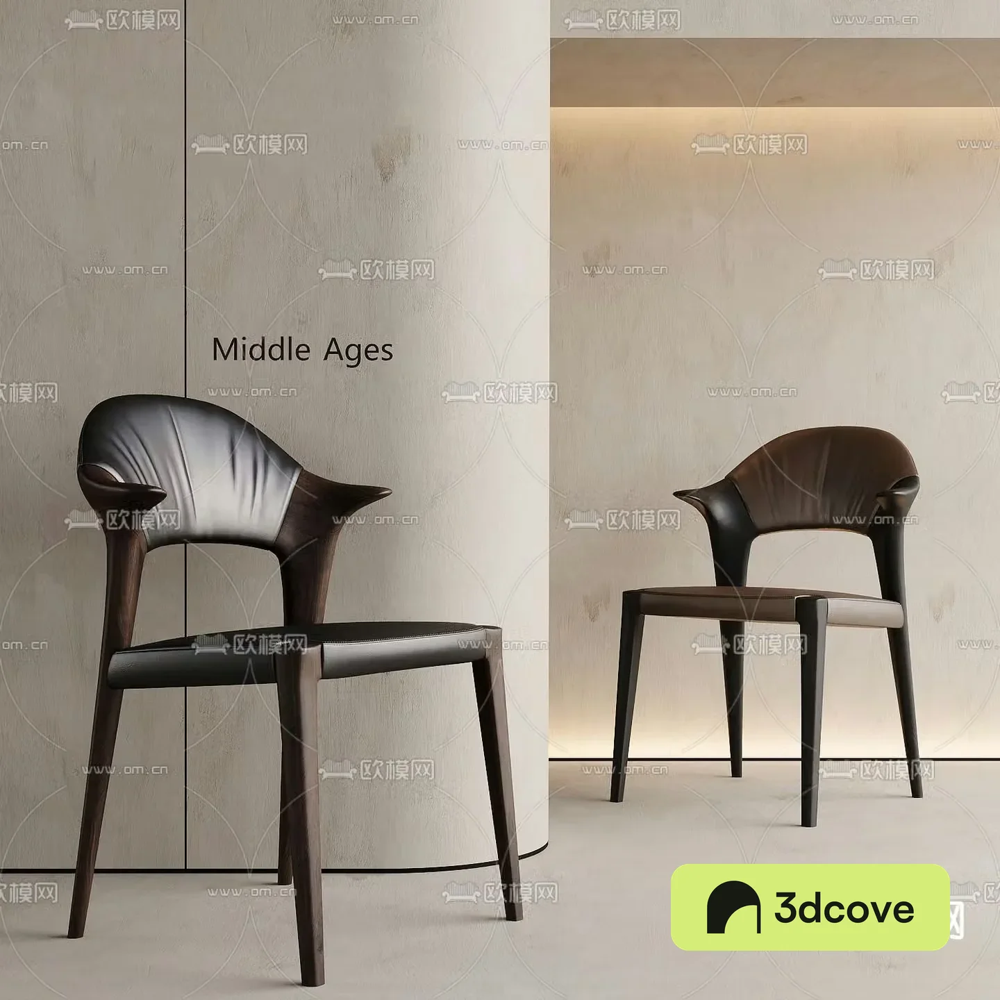 Medieval style chair dining chair