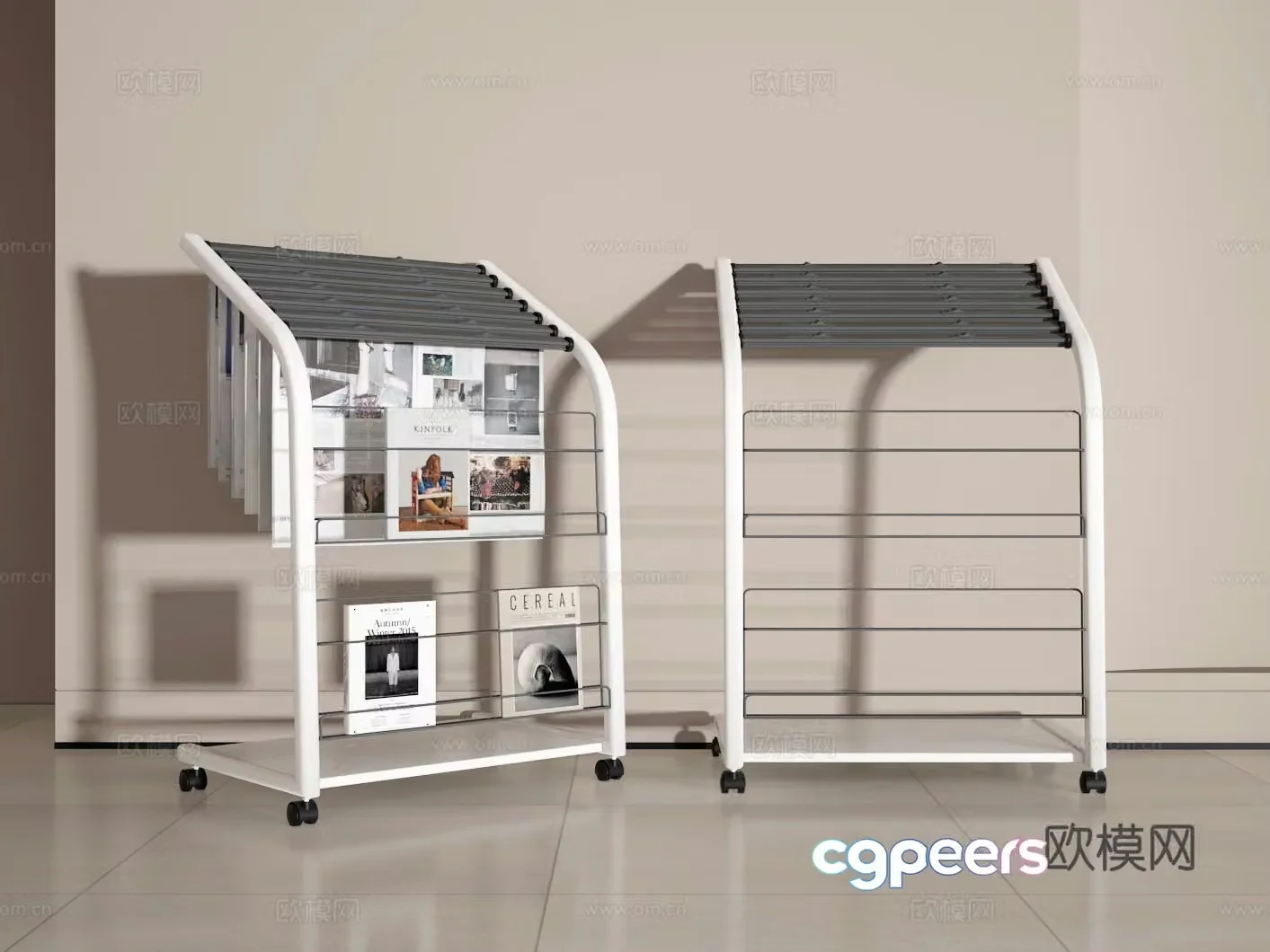 Newspaper stand 3d model