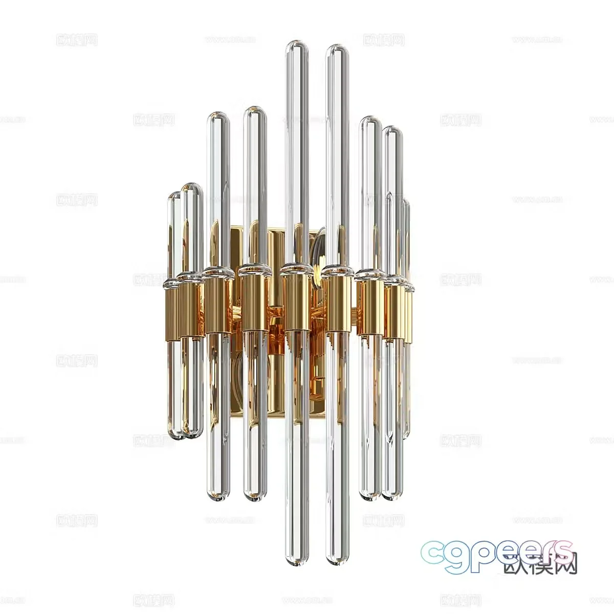 Modern light luxury decorative wall light 3d model