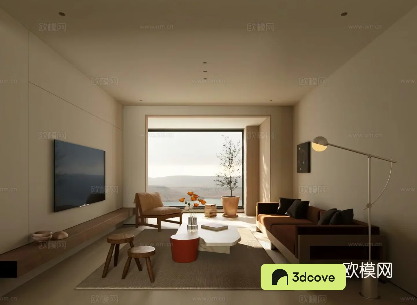 Wasabi Living Room 3D Model