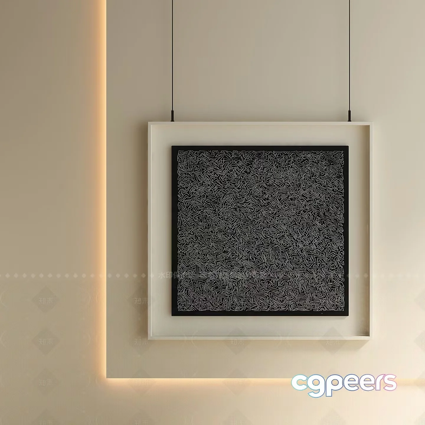 Modern Light Fixture 3D Model – 200 – VRAY Render