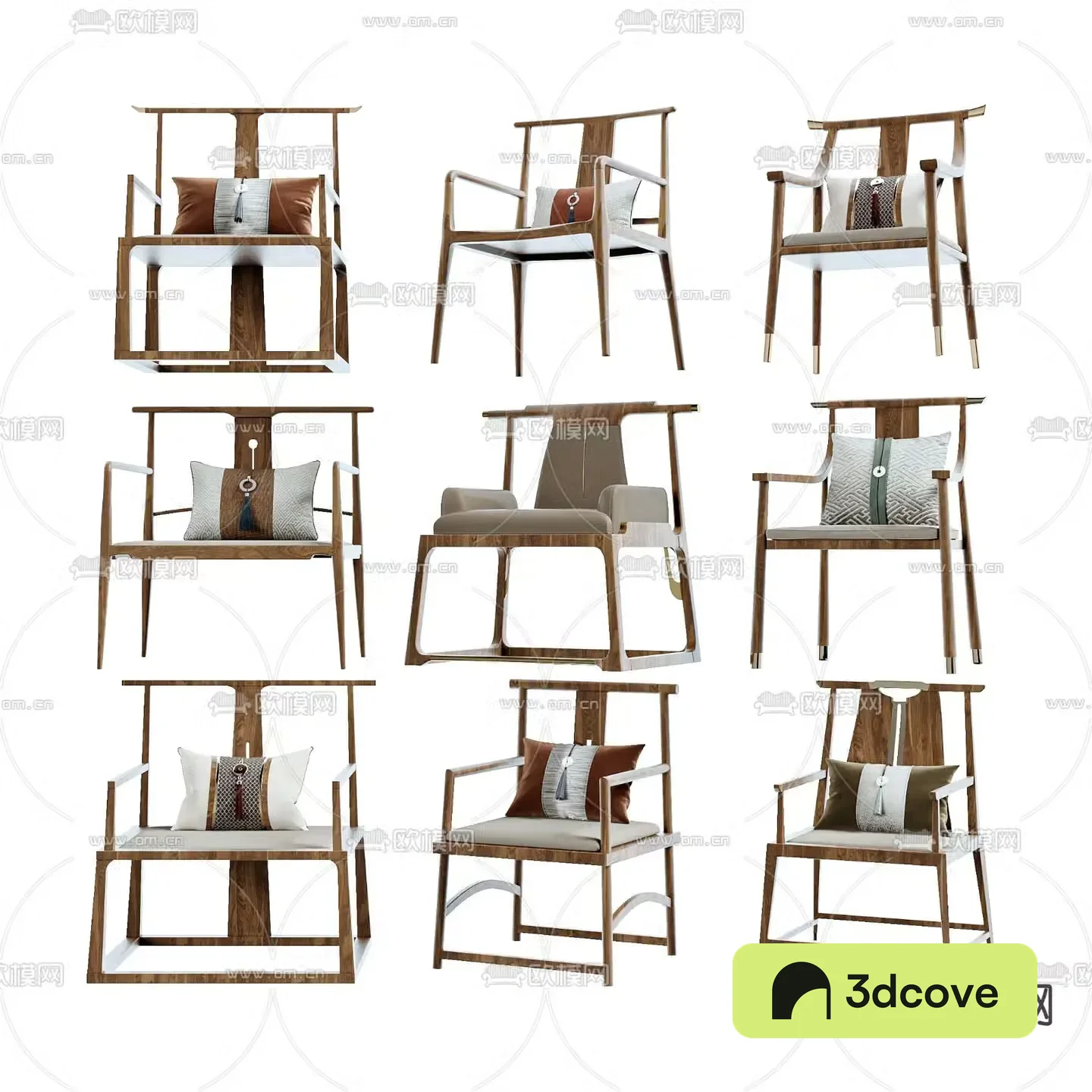 New Chinese style chair Taishi chair