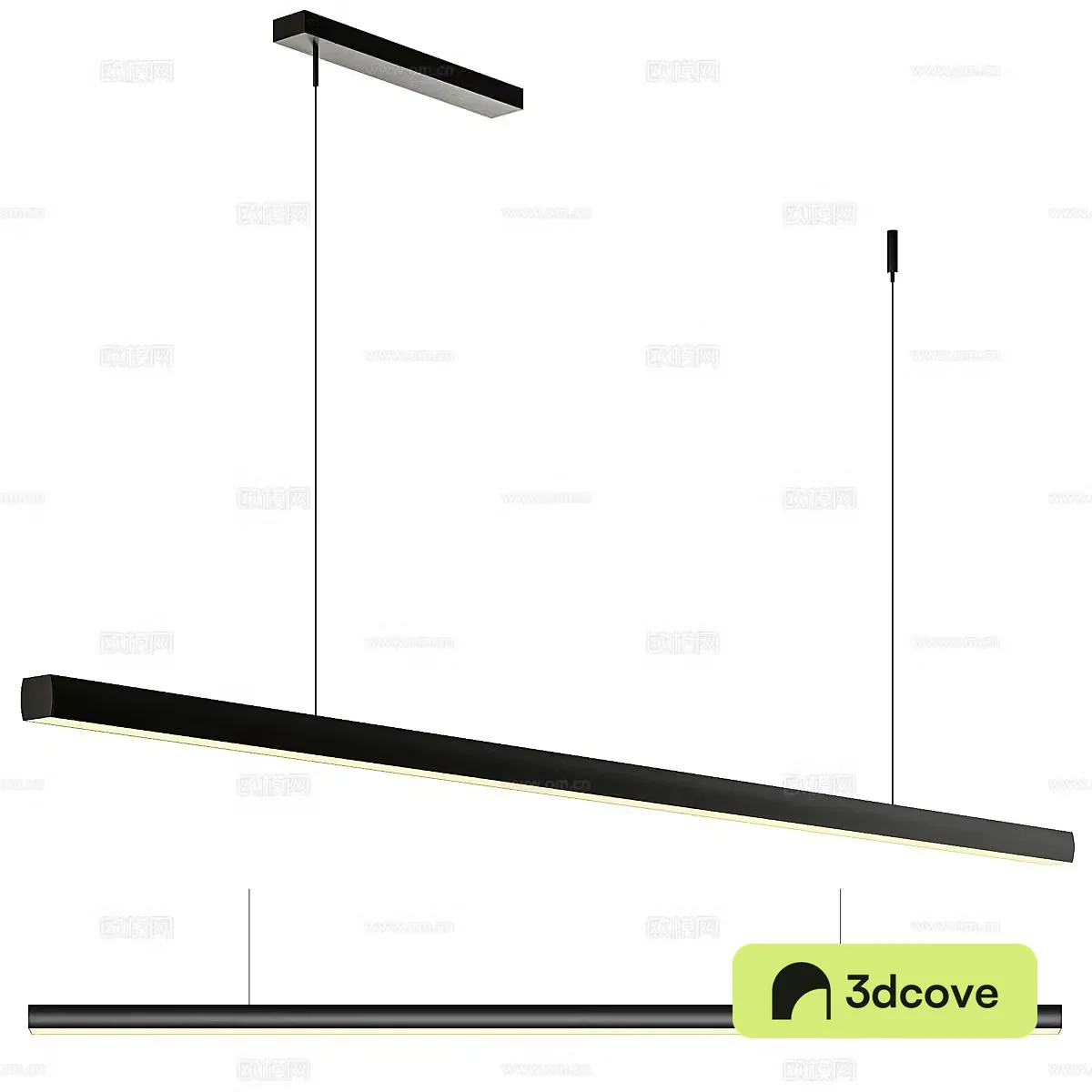 Minimalist long chandelier strip chandelier