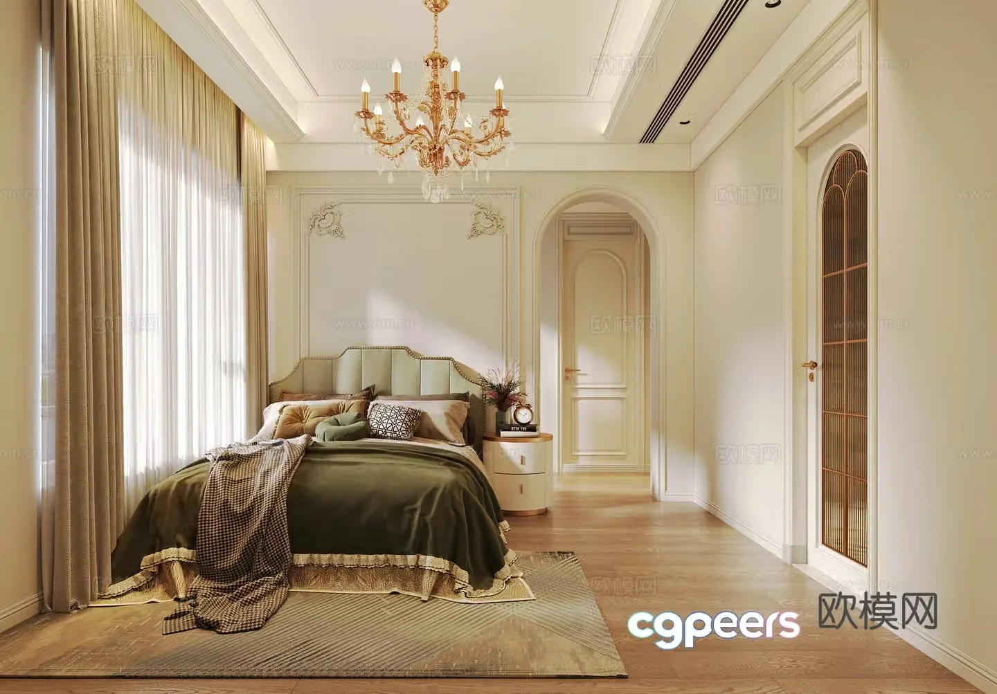 French bedroom 3d model