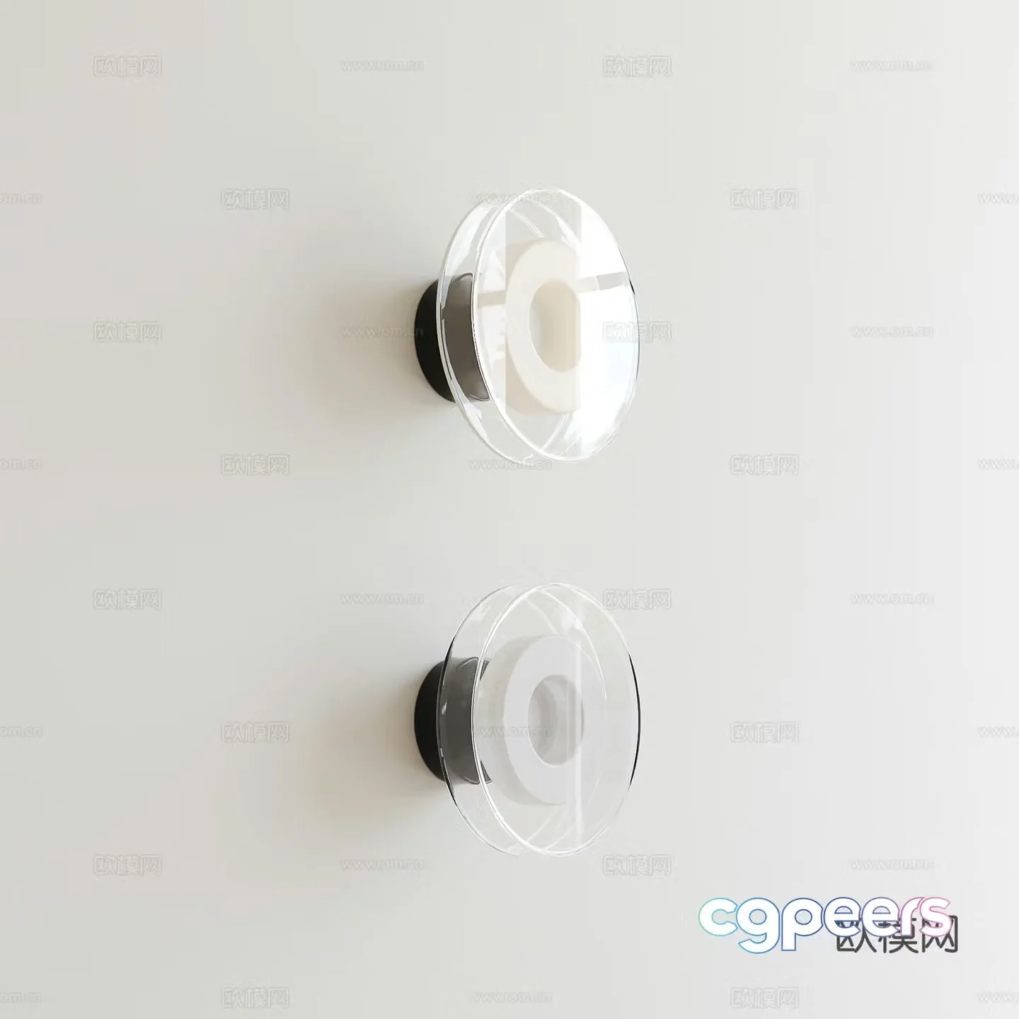 Italian minimalist wall light 3D model