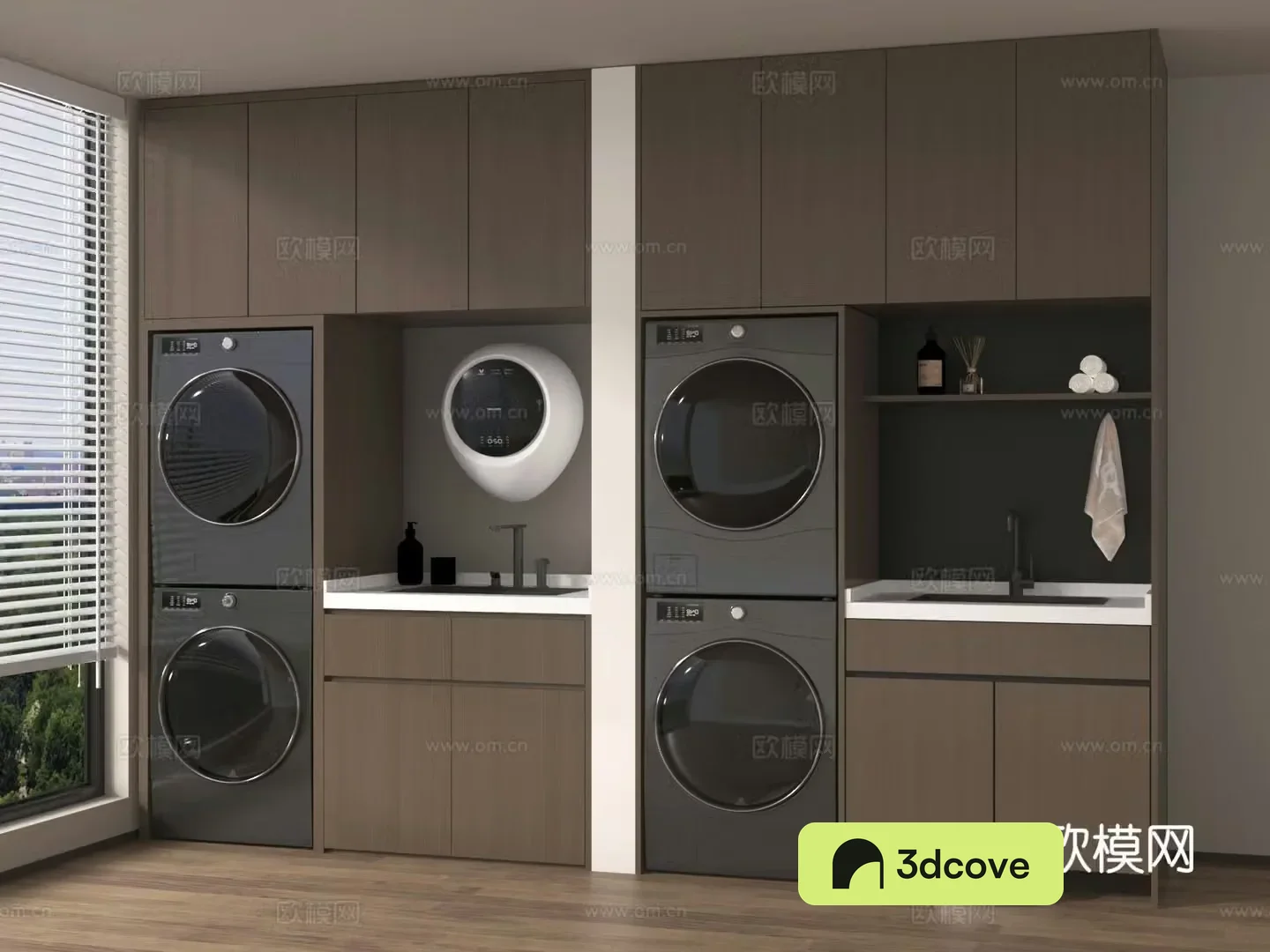 Washing cabinet all-in-one machine