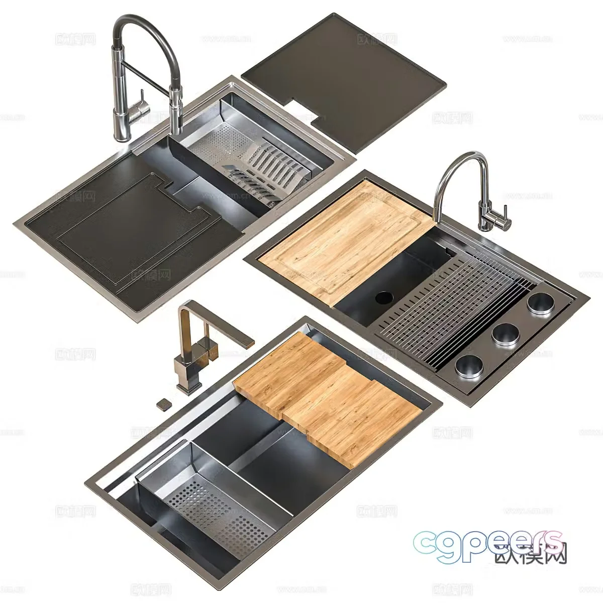 artinox sink kit 3d model
