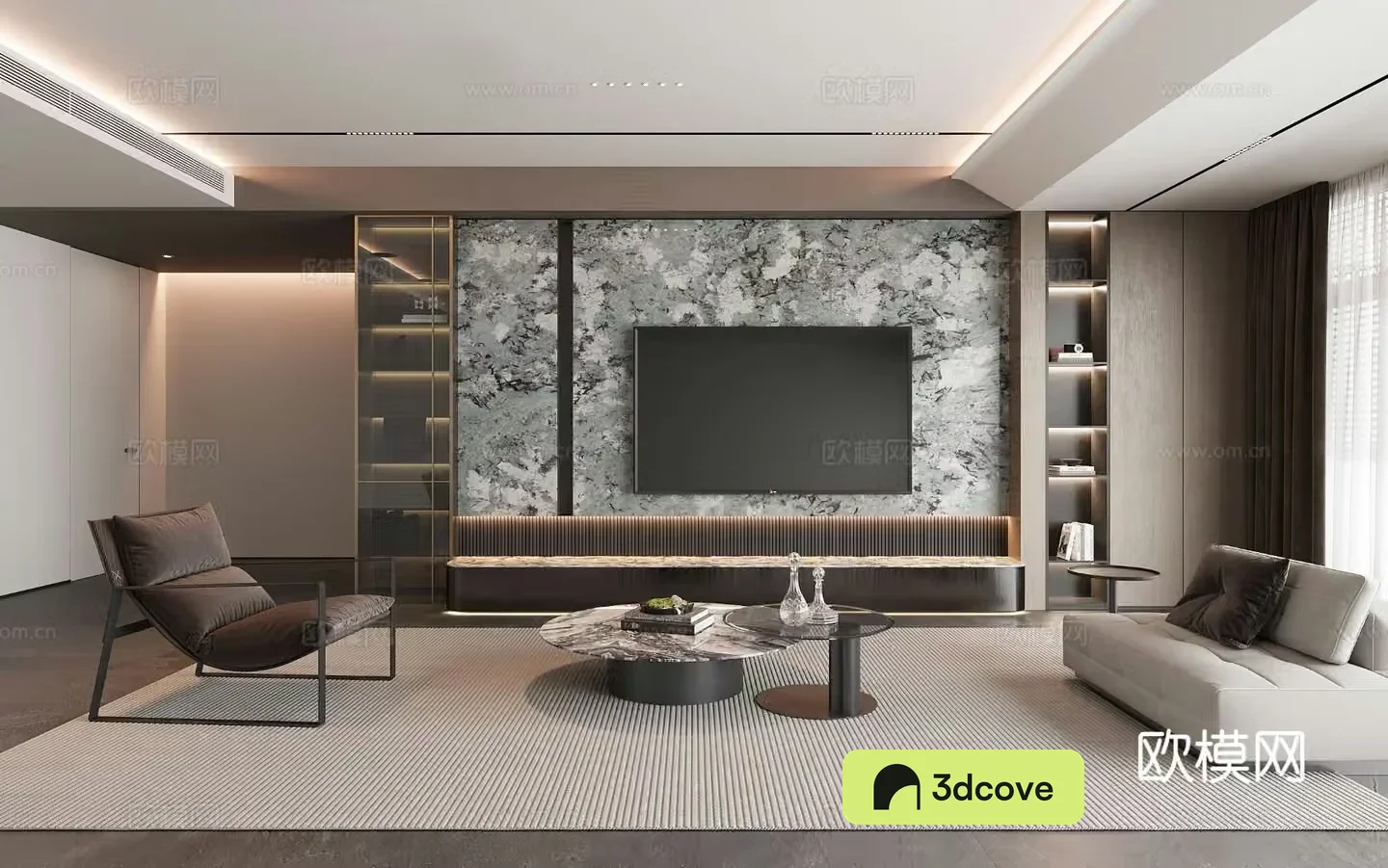 Italian living room TV background