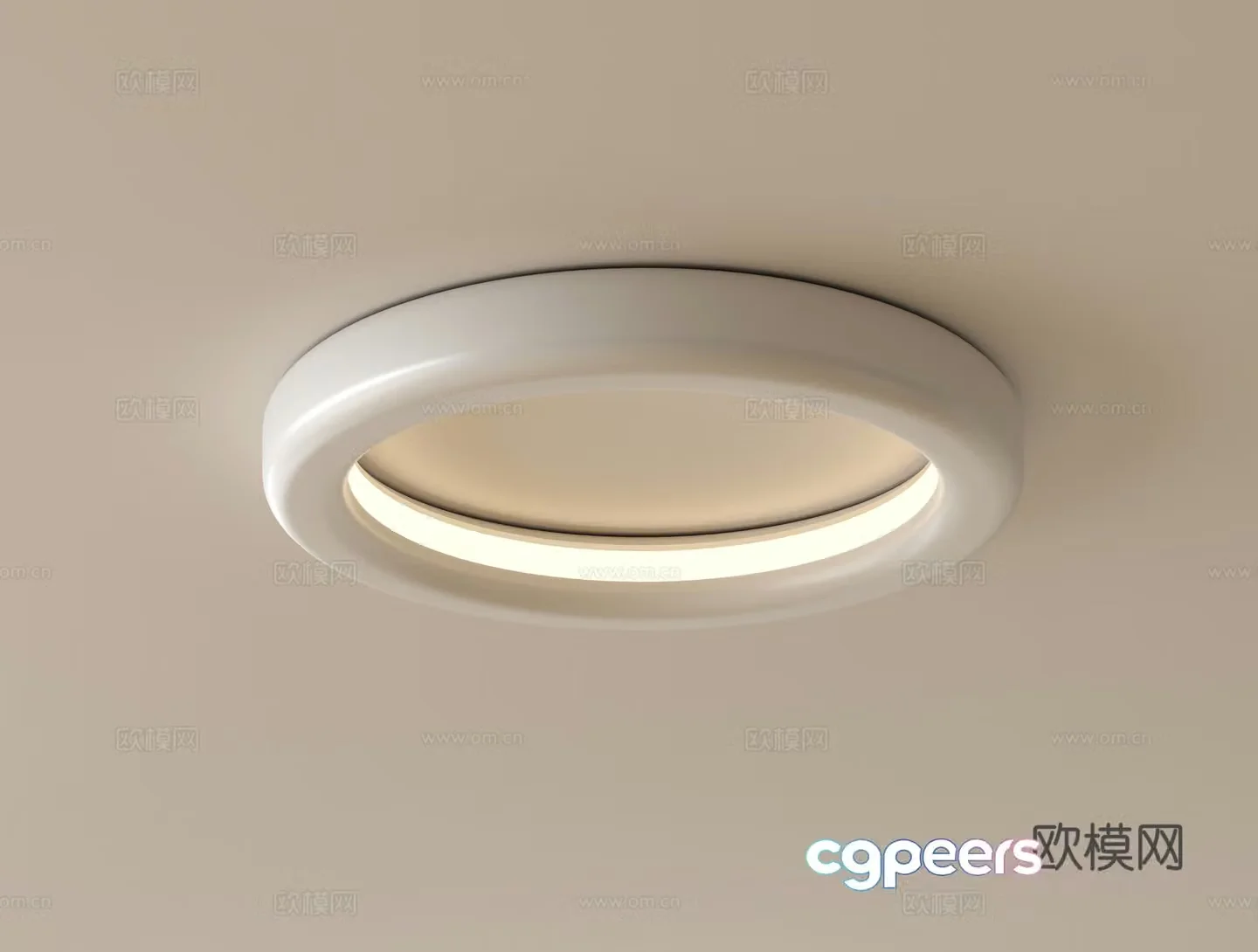 Modern round ceiling lamp 3d model