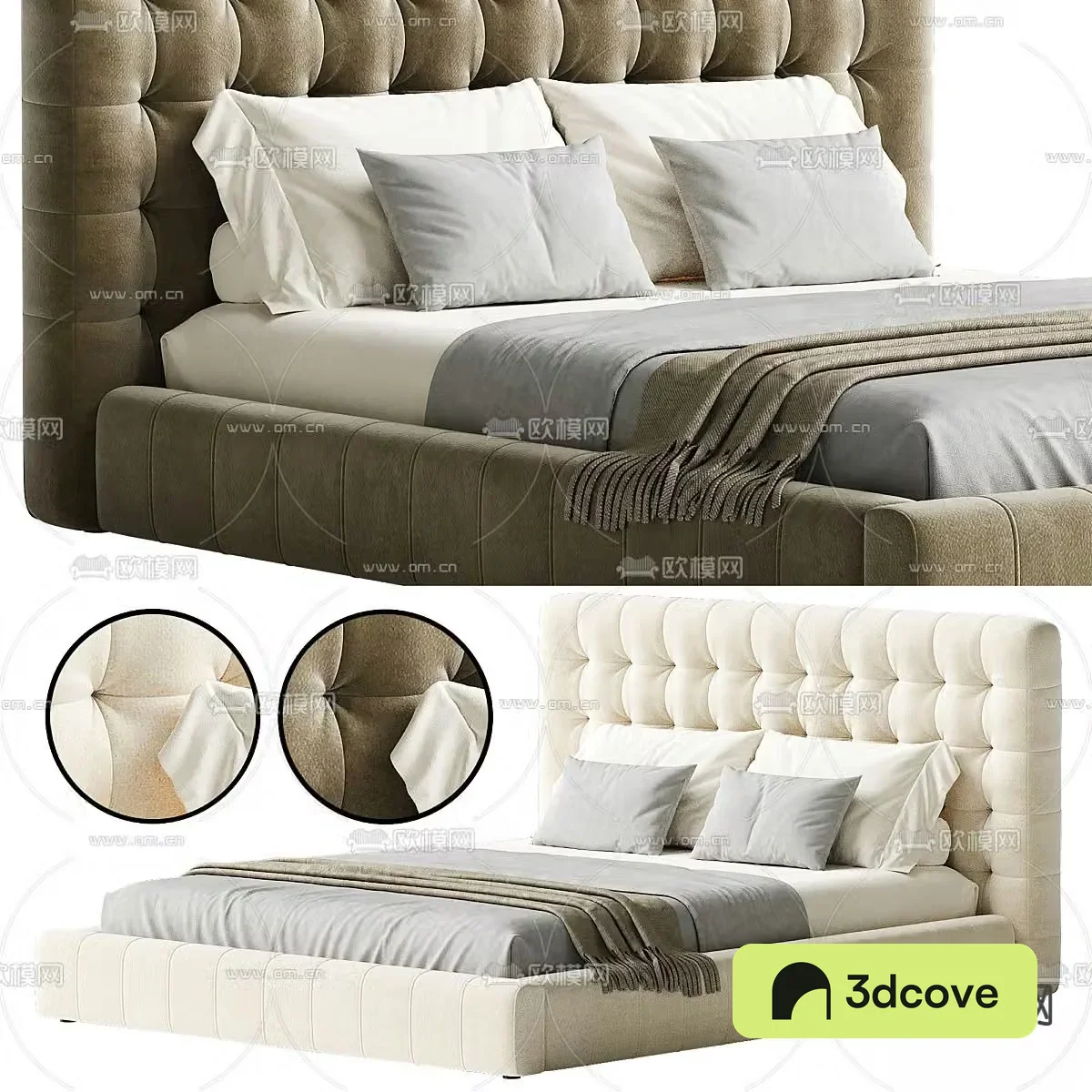 Modern double bed