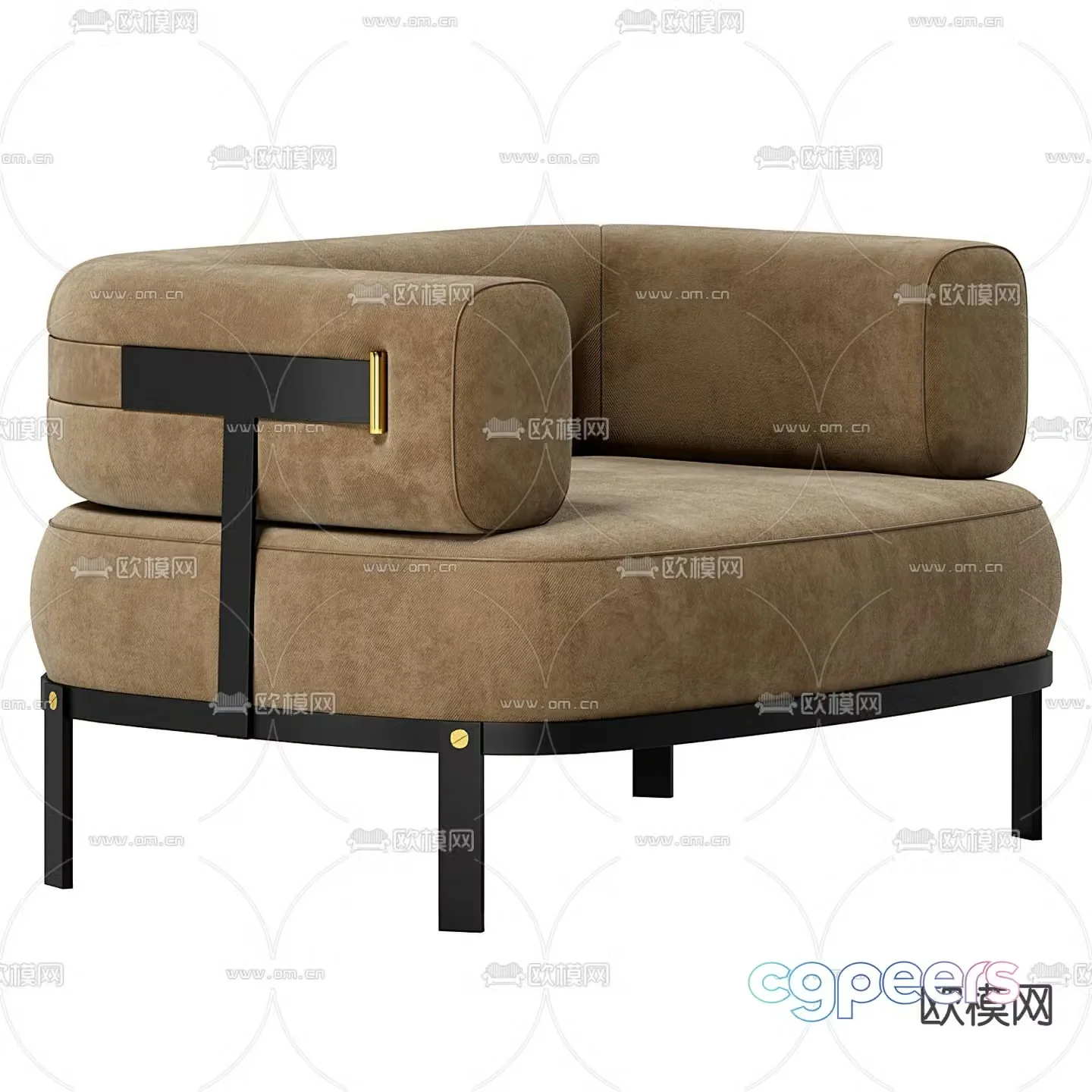 Pertica sofa chair 3d model