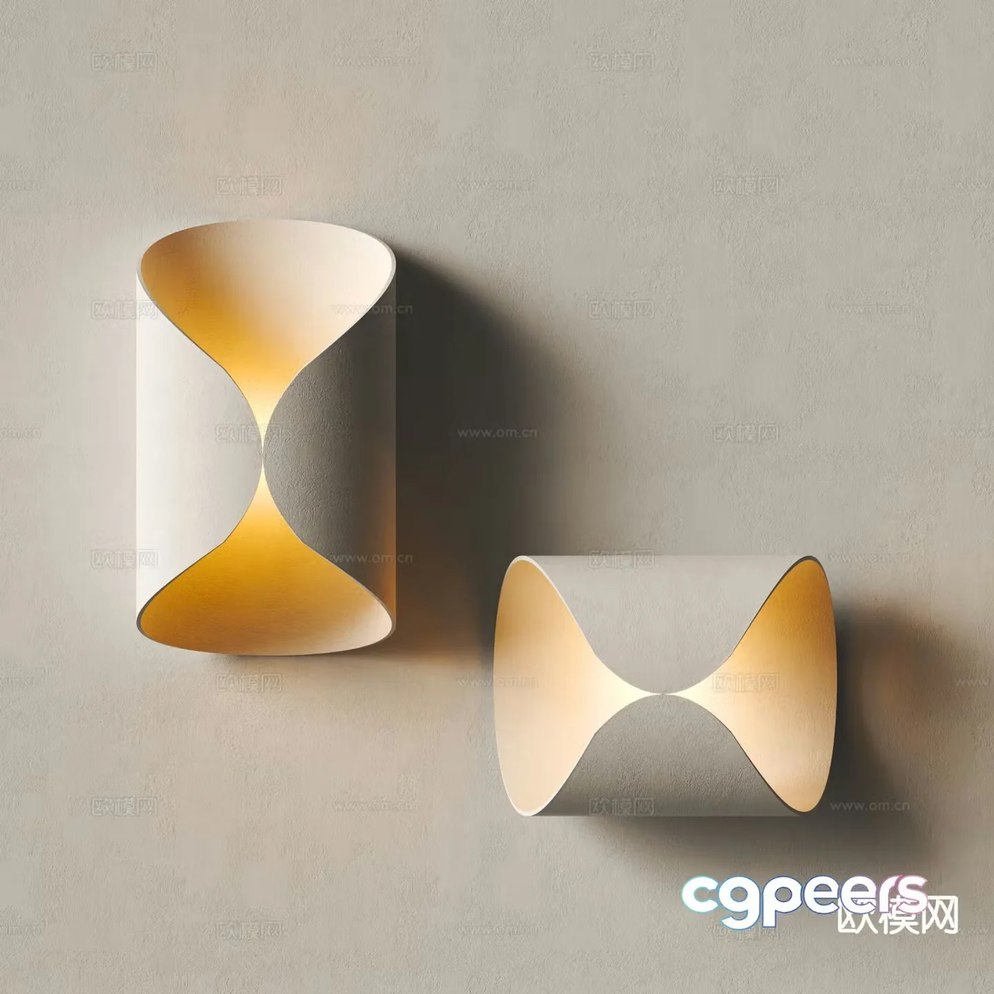 Modern wall lamp personalized wall lamp plaster wall lamp 3d model