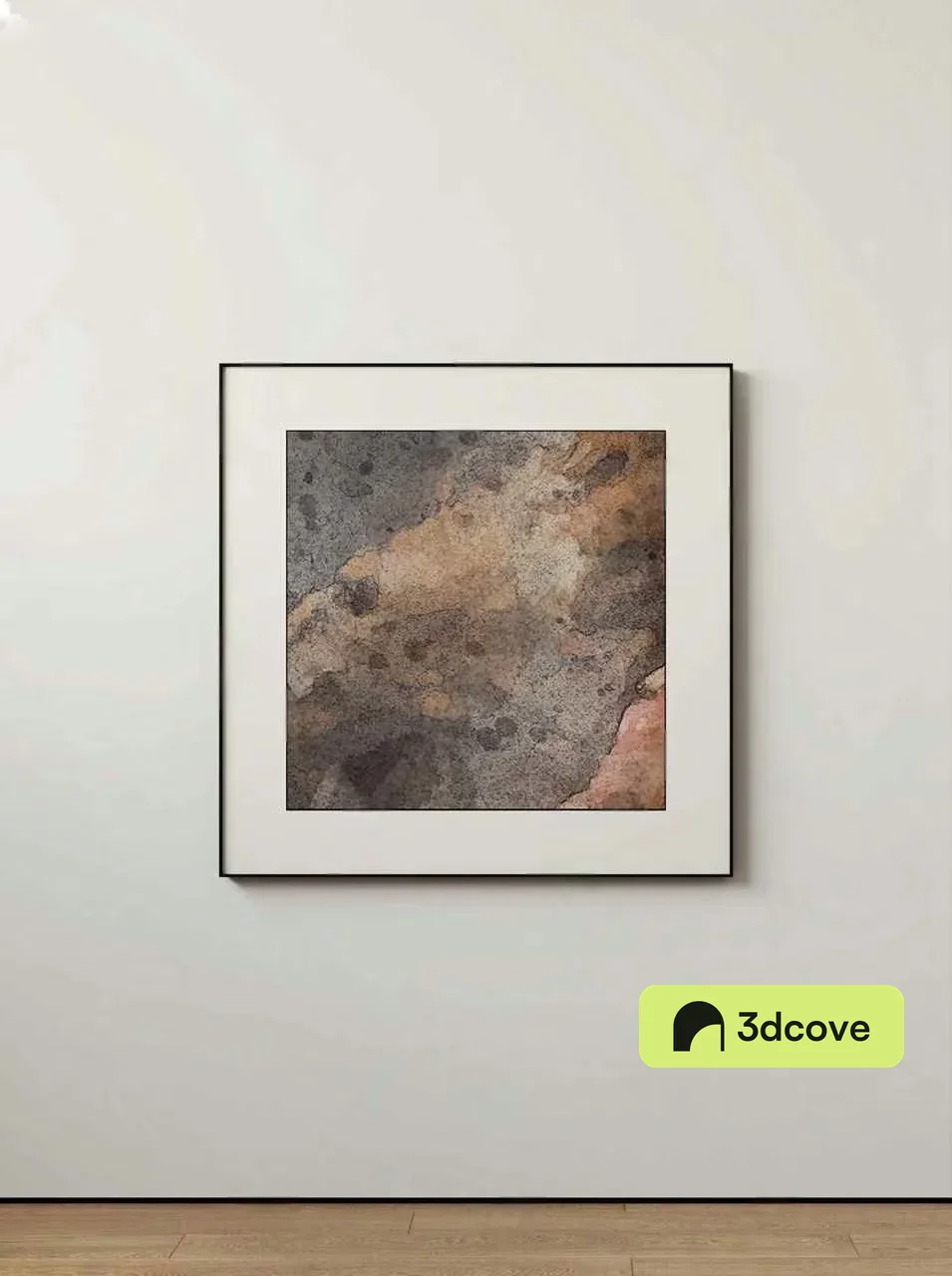 A Framed Abstract Painting