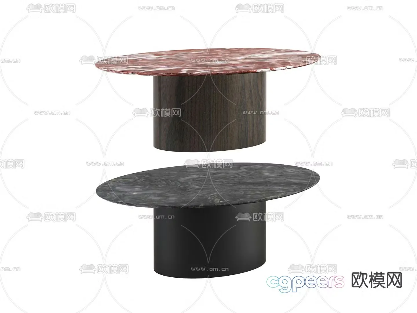 Modern dining table dining table 3d model