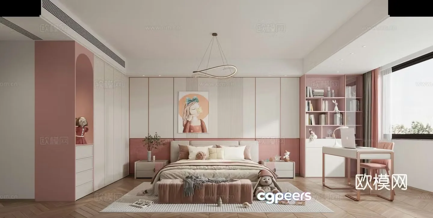 Modern bedroom 3d model