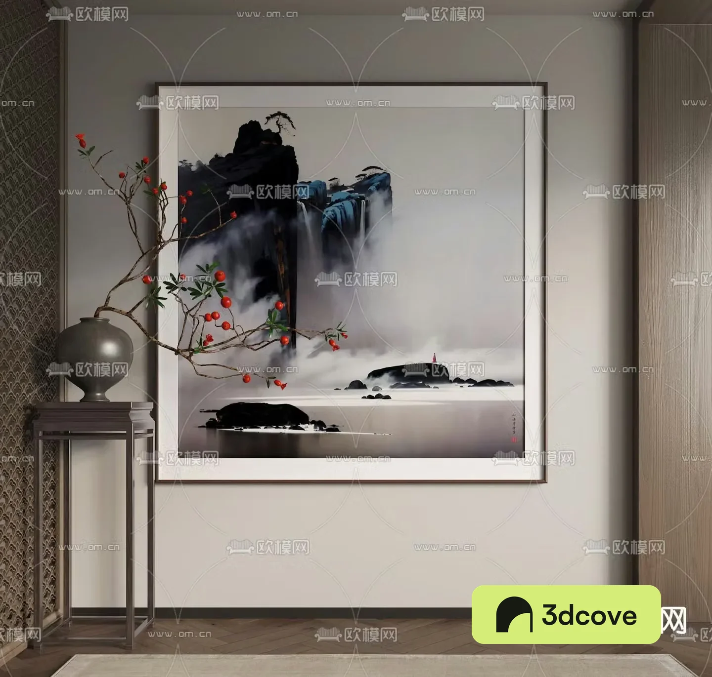 New Chinese style decorative painting landscape painting ink painting