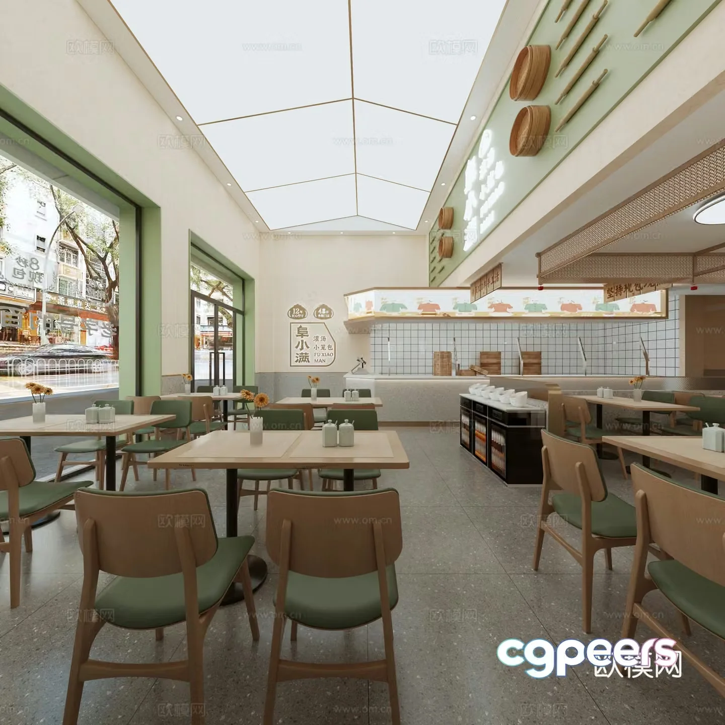 Special breakfast shop 3D model