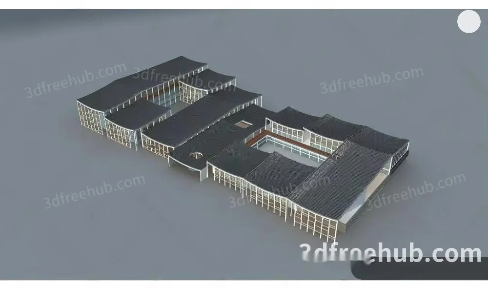 A 3D Rendering Of A Building 3D Model – 10986 – VRAY Render