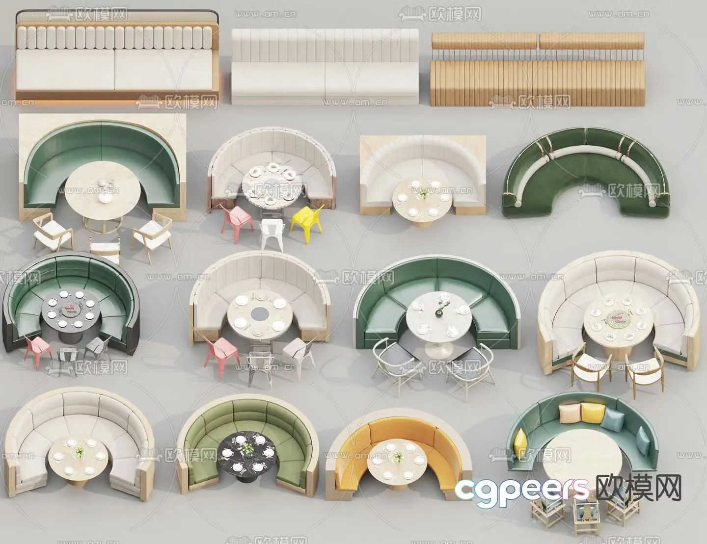 Curved deck 3d model