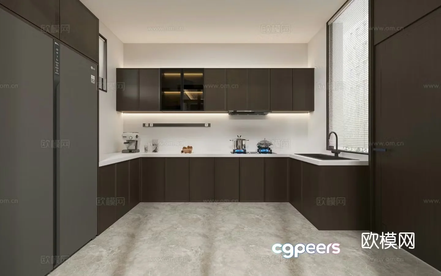 Modern kitchen 3d model