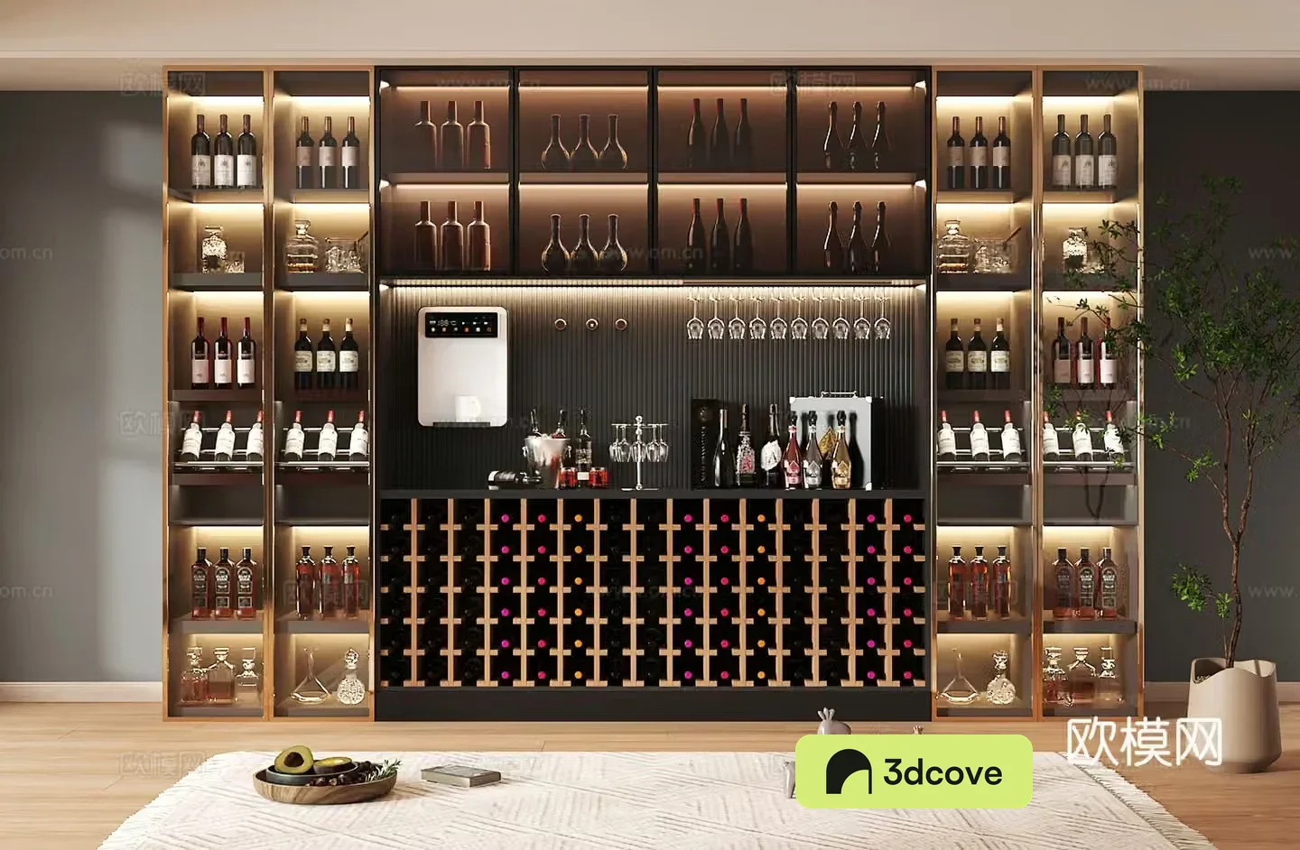 Wine cabinet design Wine cabinet red wine cabinet bar wine cabinet partition wine cabinet