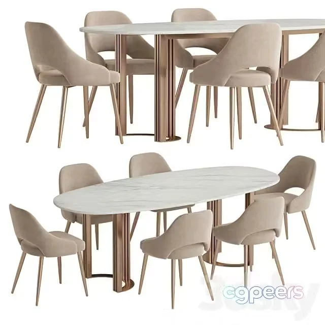 3ds Max Free – Hudkoff Lord Aero Chair Dining Set
