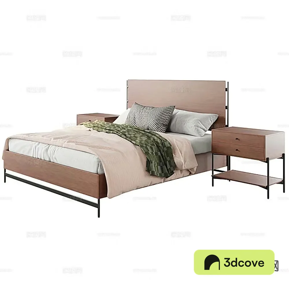 Simple double bed