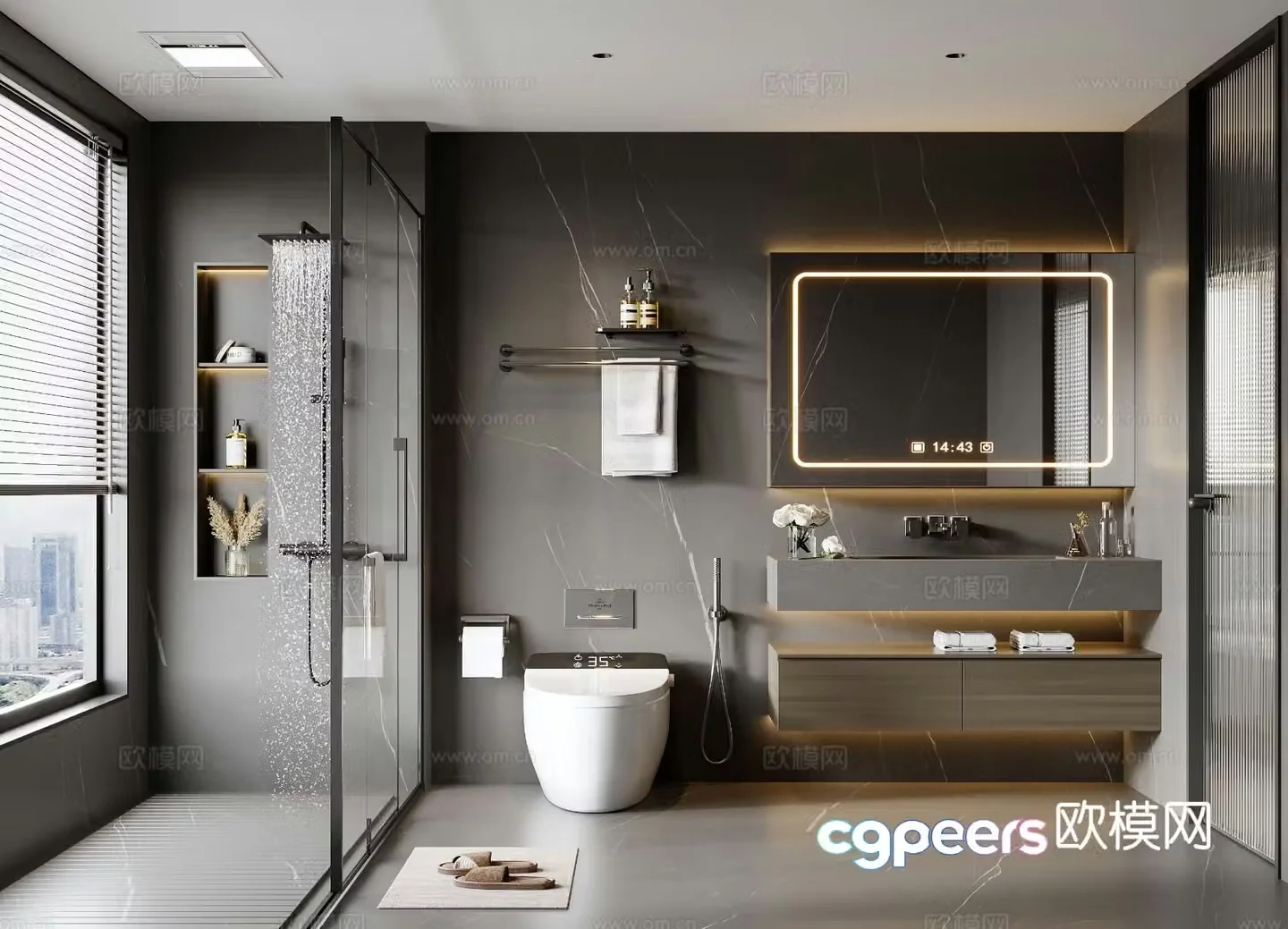 Italian bathroom 3D model