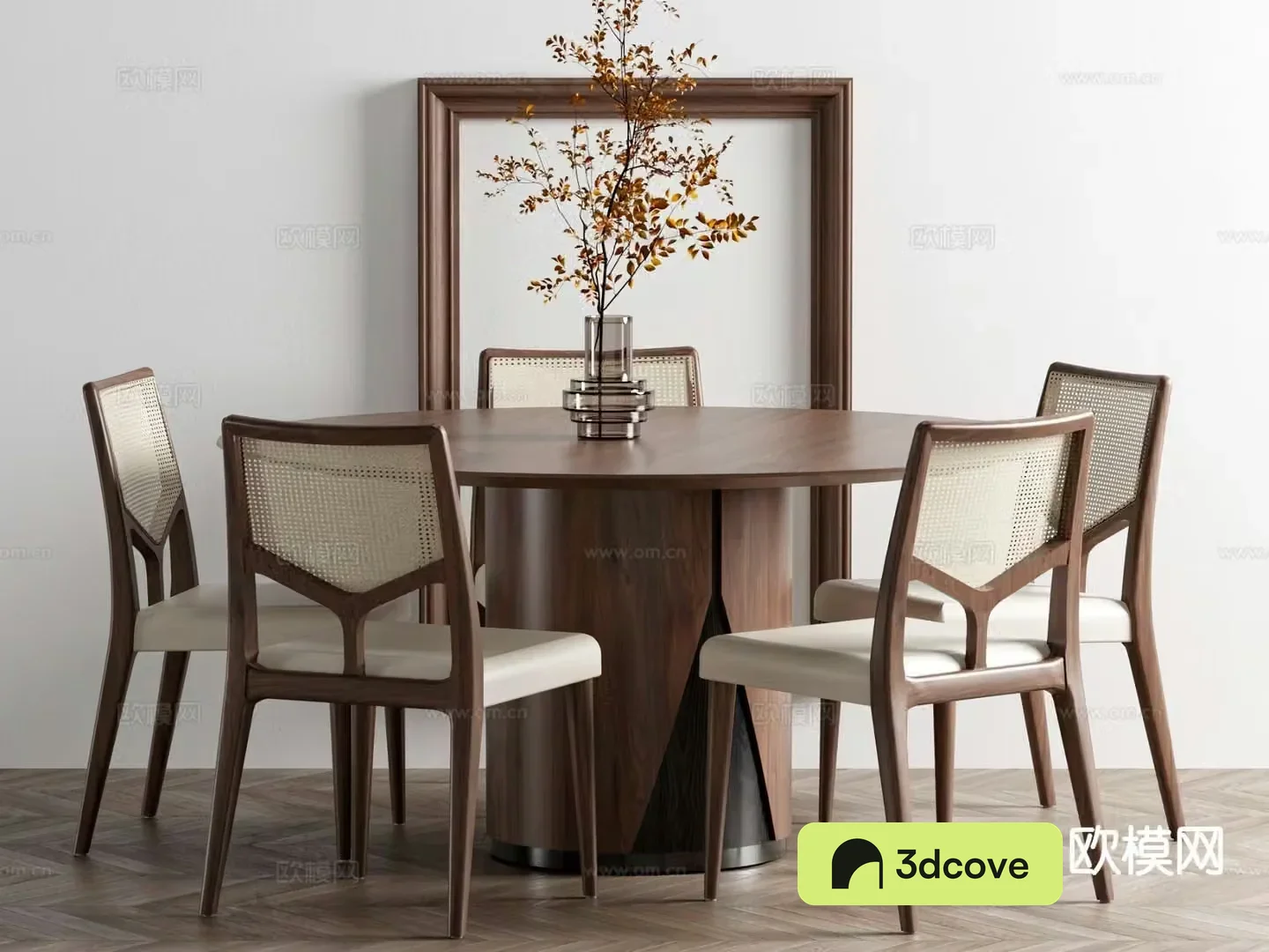 New Chinese style round dining table and chairs