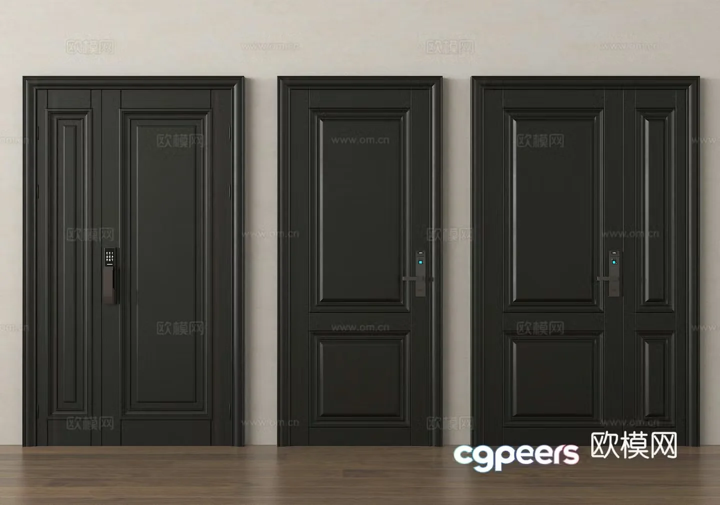 Security door entry door entry door 3d model