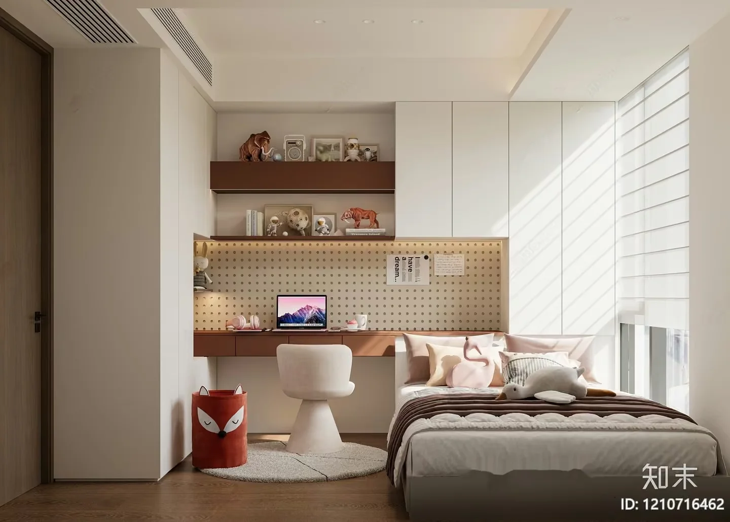 Cozy Modern Bedroom 3D Model – 1102 – VRAY Render