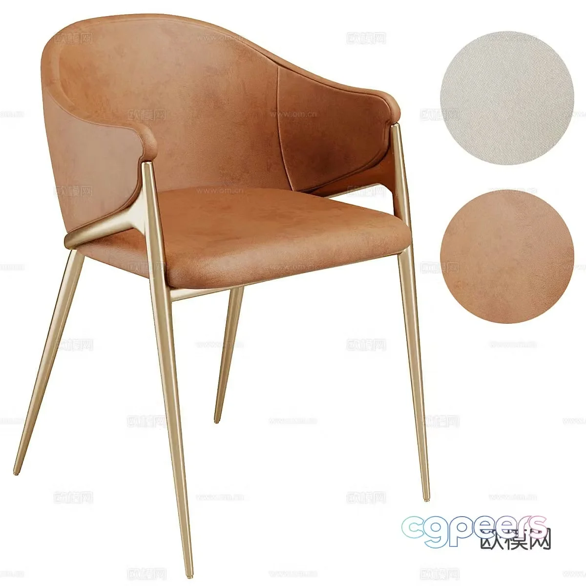 Italian chair dining chair 3d model