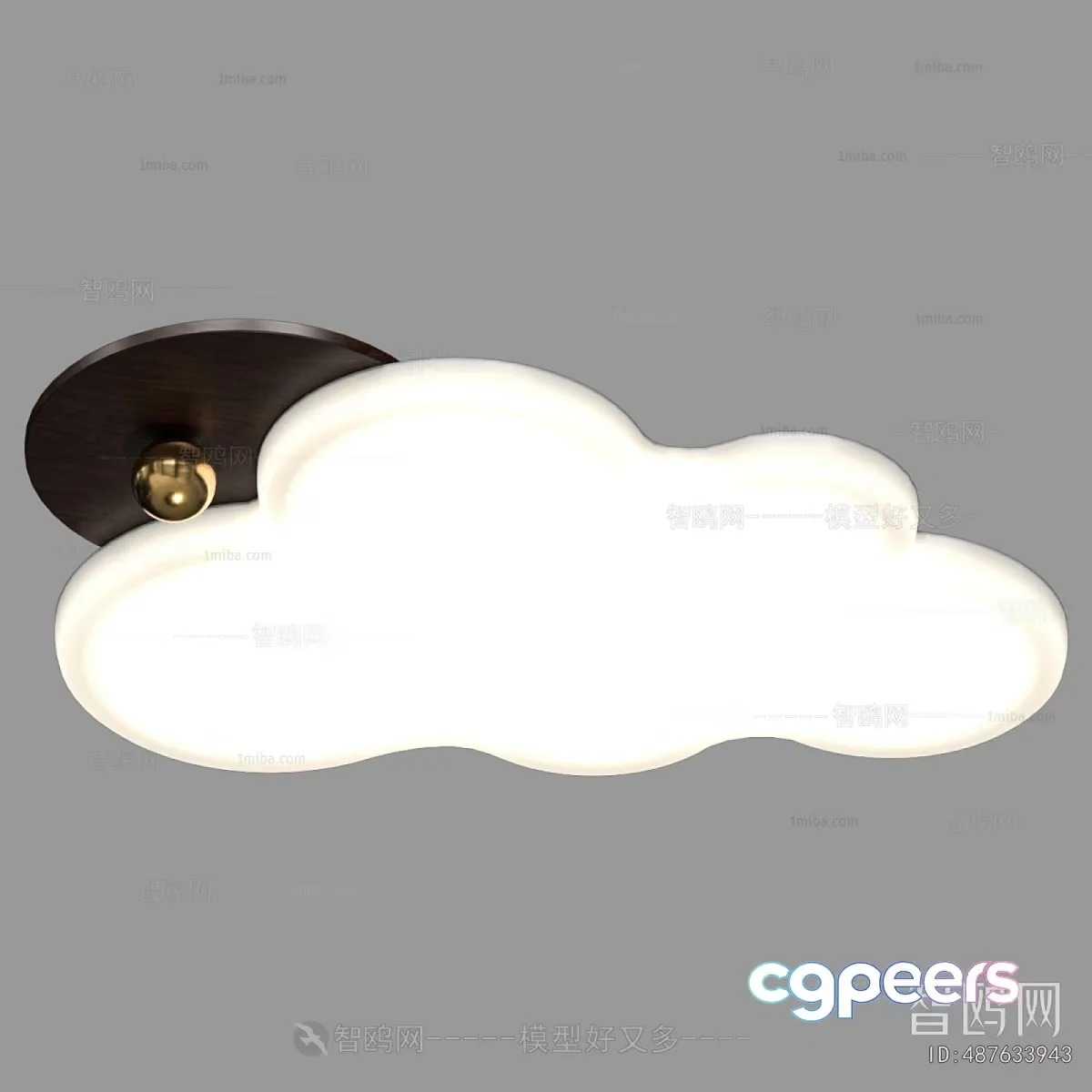 Gold Light Fixture 3D Model – 13645 – VRAY Render
