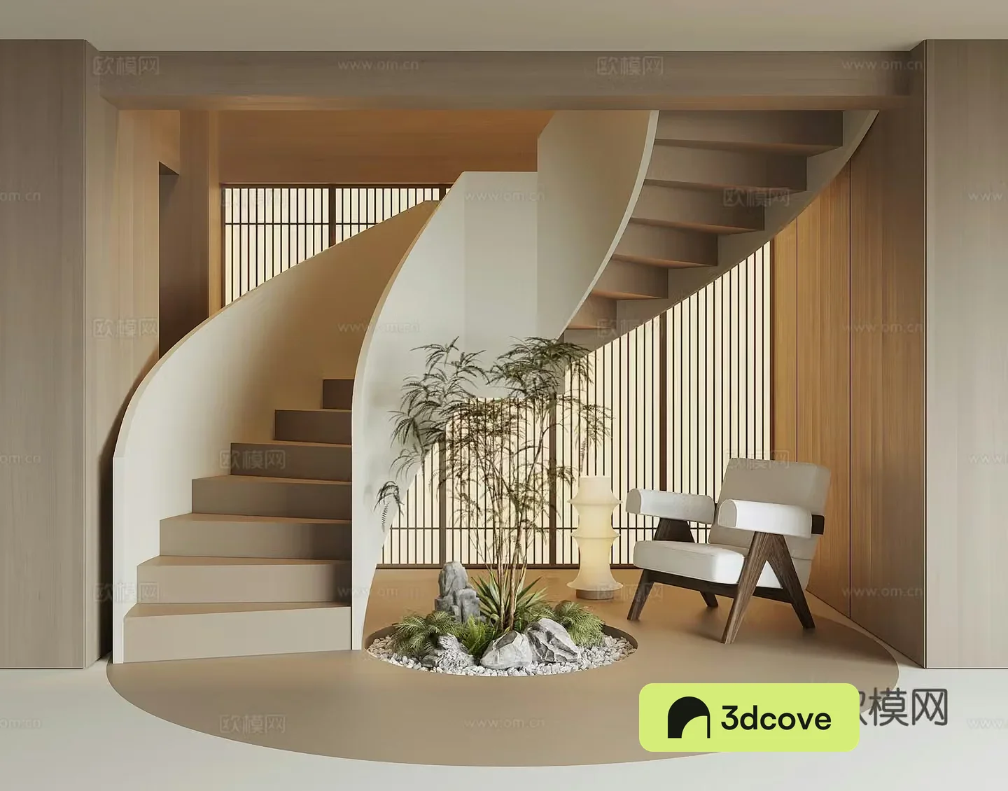 Modern spiral staircase