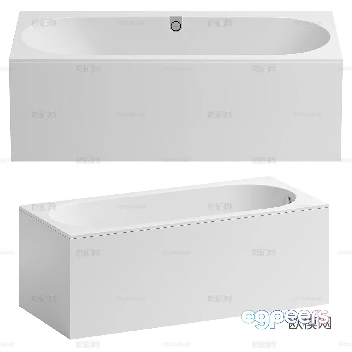 Villeroy & Boch Oberon Bathtub 3d Model