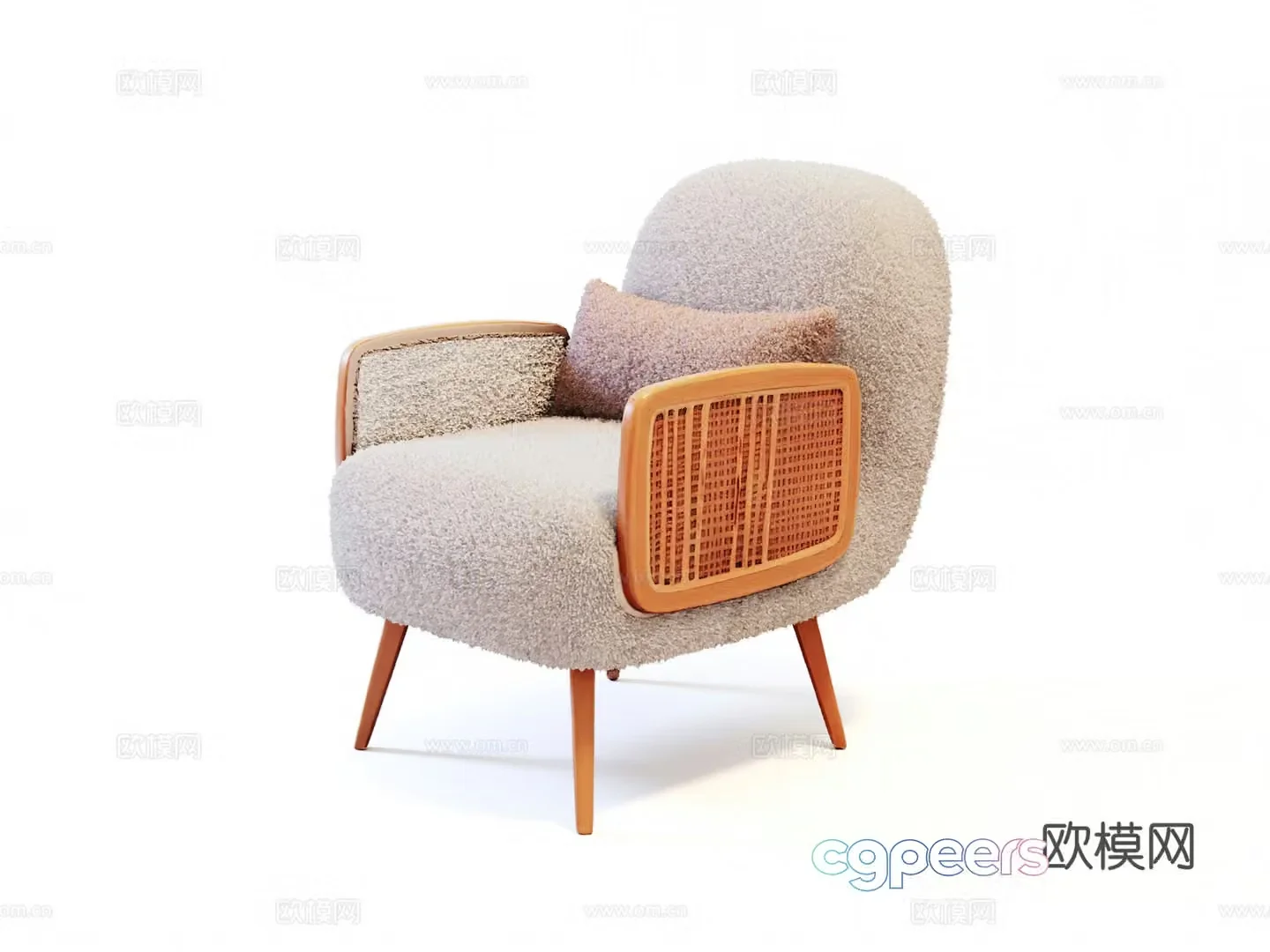 Single sofa chair 3d model