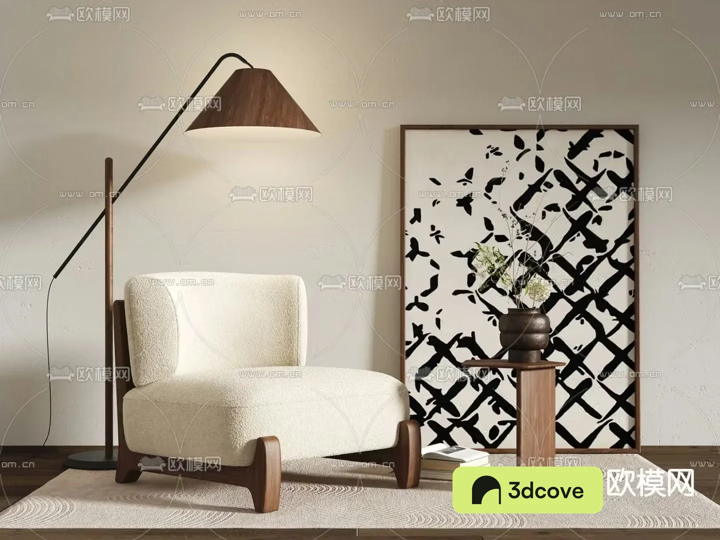 Wabi-sabi style leisure chair sofa chair