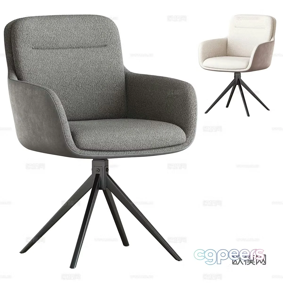 Office chair armchair 3d model