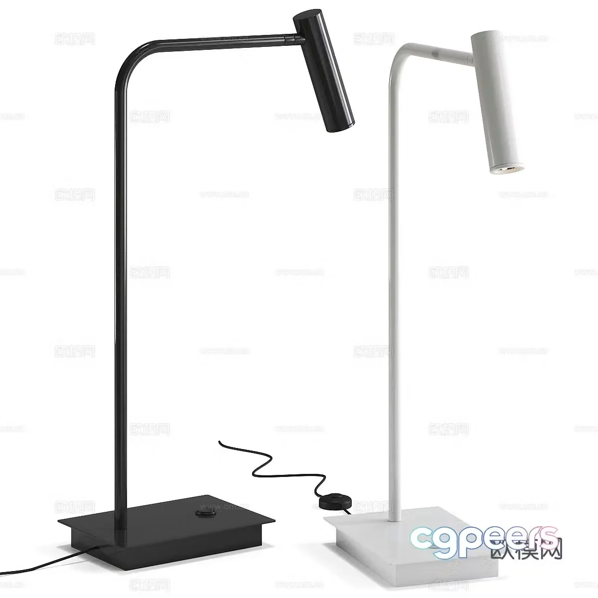 Modern minimalist desk lamp 3d model