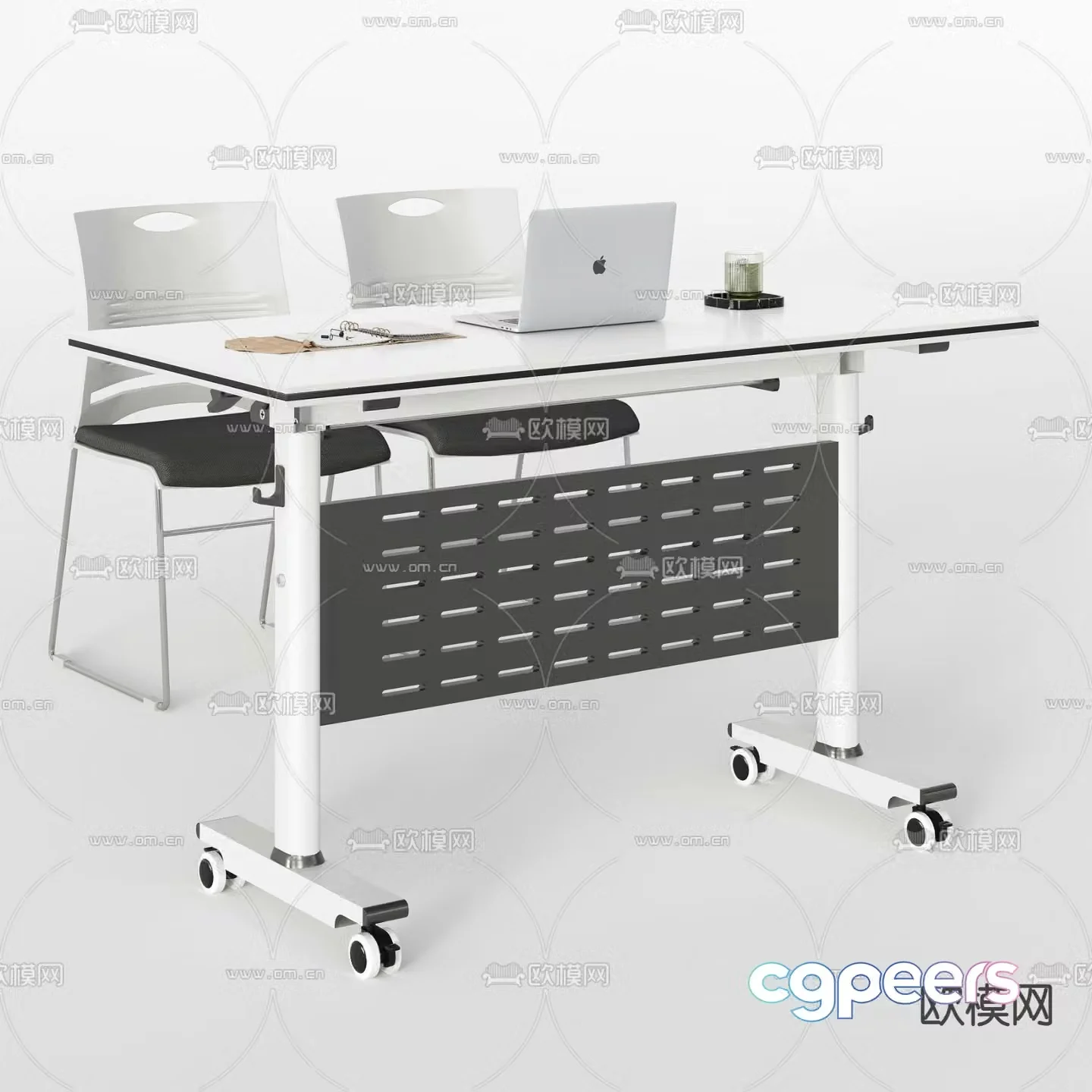 Modern new training table 3d model